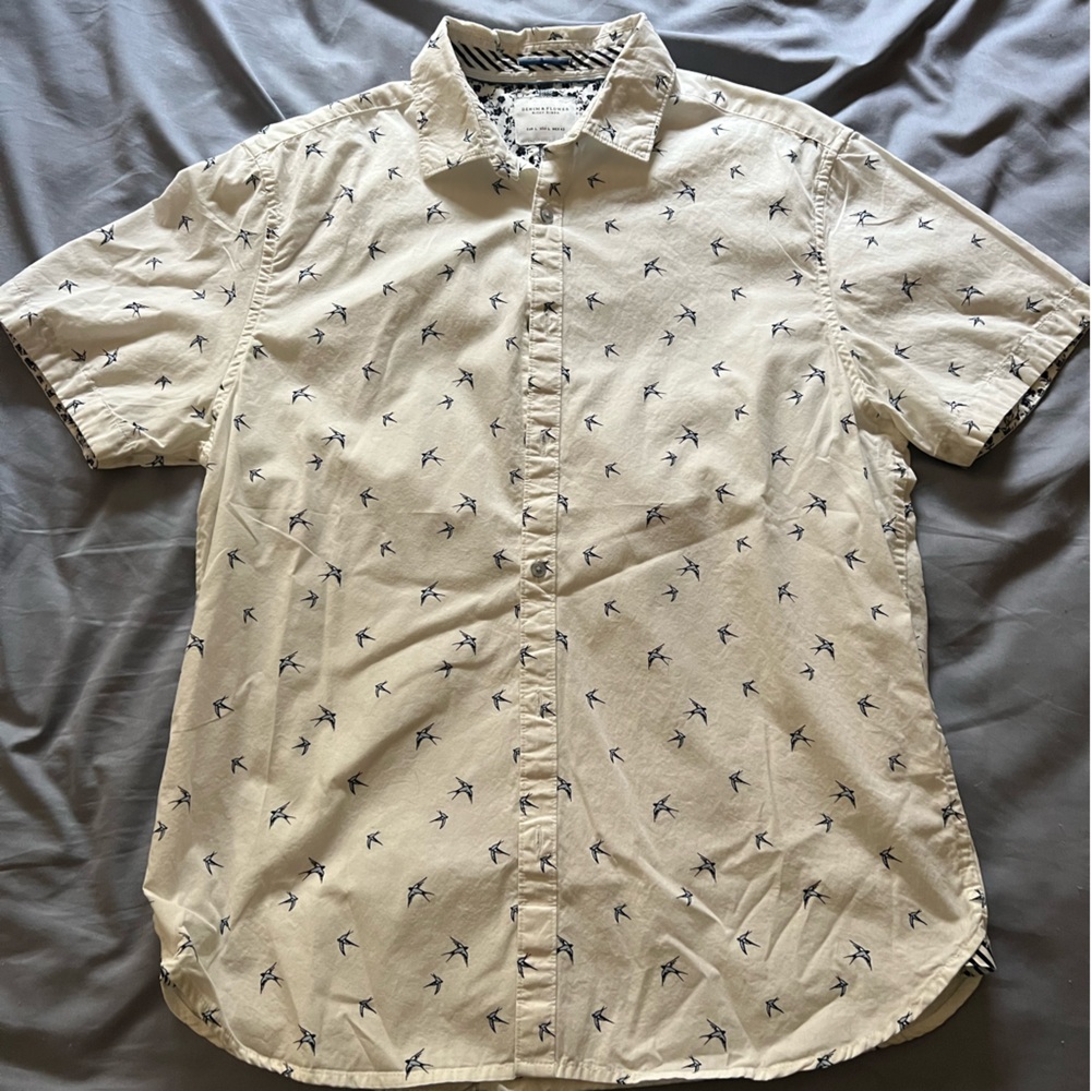 Denim & Flower Men’s Short Sleeve Button Down